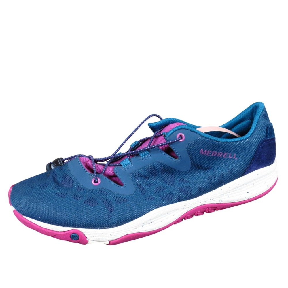 Merrell Blue Wing Women Athletic Running Shoe Sz 10.5 Hiking Blue Pink Synthetic